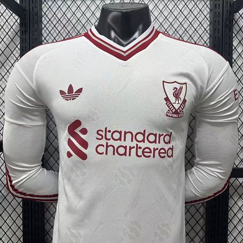 2026-2027 Liverpool Player Version Away Long Sleeve Jersey #4 Van Dijk Personalized PL Patch