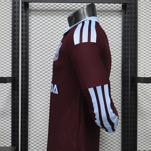 Aston Villa Home Long-Sleeve Player Jersey – Ruggeri #13