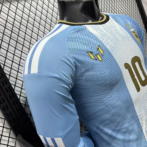 Argentina 2026 Home Long Sleeve Player Version Jersey #10 Messi Special Edition Personalized S-3XL
