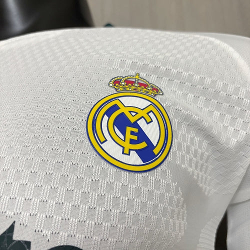 Maillot de football domicile Real Madrid à manches longues version joueur 2026/27 – Édition Match Unisexe Tailles S–3XL