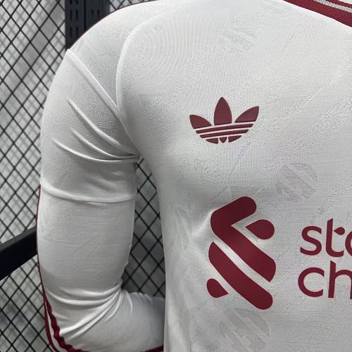 2026-2027 Liverpool Player Version Away Long Sleeve Jersey #4 Van Dijk Personalized PL Patch