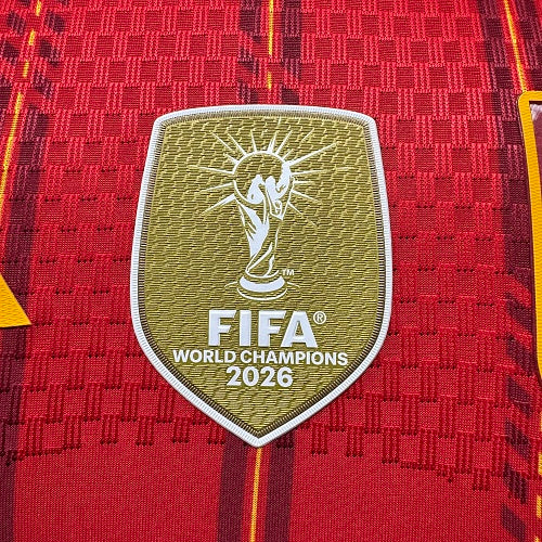 Spain 2026 Home Player Jersey Olmo #10 Two-Star