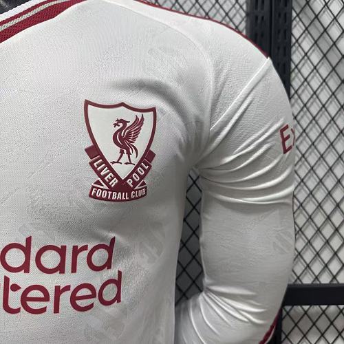 2026-2027 Liverpool Player Version Away Long Sleeve Jersey #4 Van Dijk Personalized PL Patch