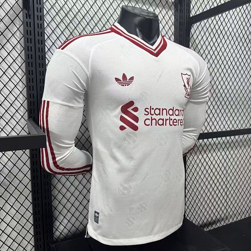2026-2027 Liverpool Player Version Away Long Sleeve Jersey #4 Van Dijk Personalized PL Patch