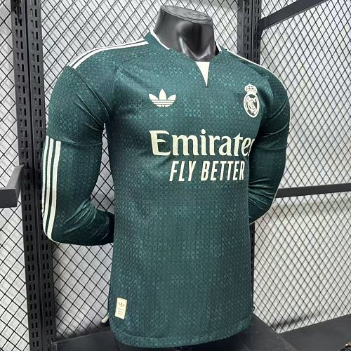 2026/27 Real Madrid Player Version Away Long Sleeve Jersey #8 Valverde UCL Personalized