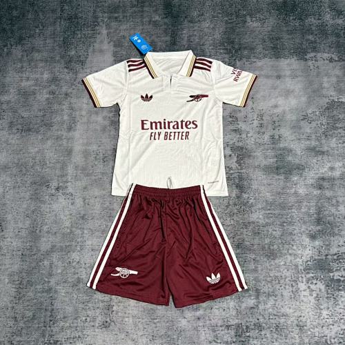 Kids Arsenal FC 2025-26 Third Jersey | Custom Name & Number | UCL or Premier League Patch | Ages 3–15