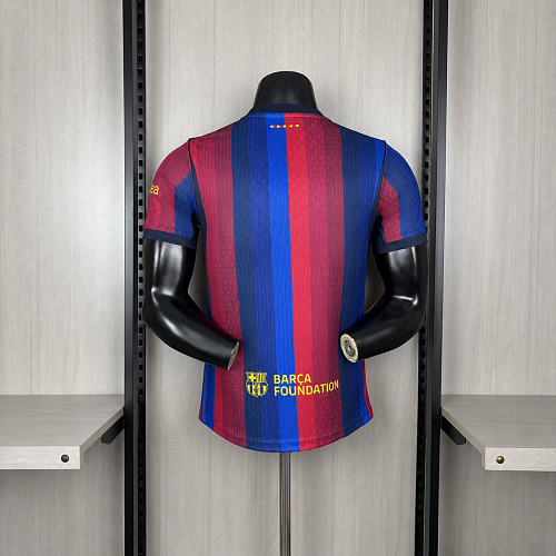 FC Barcelona 2026-27 Home Player Version Jersey | Custom Name & Number | UCL or La Liga Patch | S–3XL