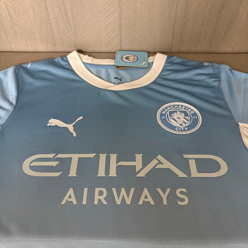Player Version Manchester City Home Football Jersey – Match Edition Unisex Shirt S–3XL