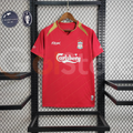 2005-2006 Liverpool Retro Red Home Short Sleeve Jersey Personalized UCL Patch