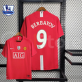 Manchester United 2008-2009 Retro Home Short Sleeve Jersey #9 Berbatov Personalized PL Patch Rare