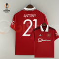 Manchester United 2022-2023 Retro Home Short Sleeve Jersey #21 Antony Personalized UEL Rare