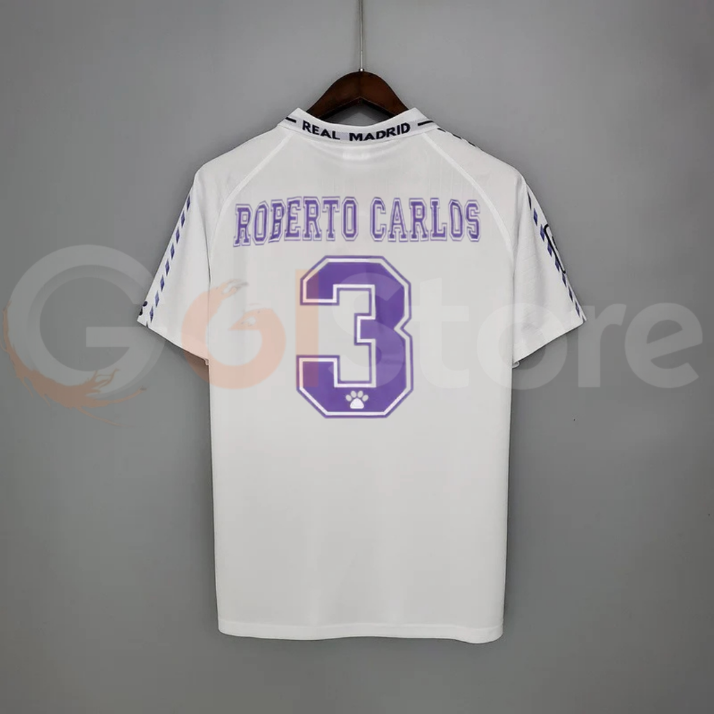 1996/97 Real Madrid Retro Home Jersey #3 R.Carlos LaLiga