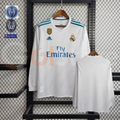 2017/18 Real Madrid Retro Home Jersey Long Sleeve UCL & LaLiga