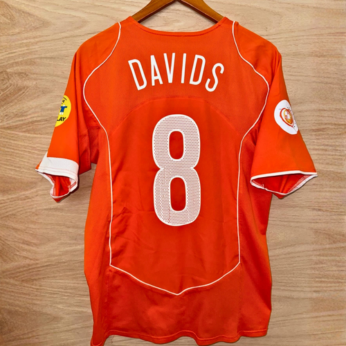 8 Davids Retro Netherlands National Team Football Jersey - 2004 Euro, Short Sleeve