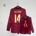 Arsenal 2005-06 Retro Home Long Sleeve Jersey | #14 Thierry Henry | UCL