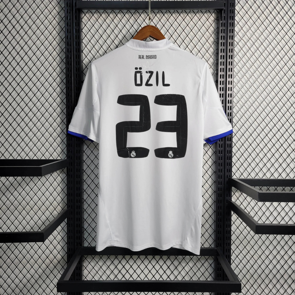 2011/12 Real Madrid Retro Home White Jersey #23 Ozil UCL & La Liga Personalized