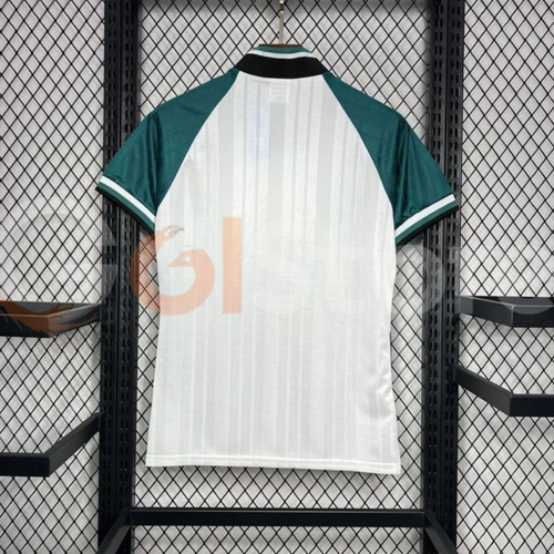 1993-1995 Liverpool Retro White Away Short Sleeve Jersey Personalized PL UCL Patch